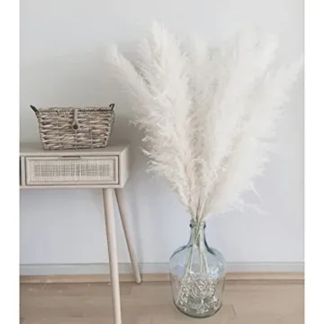 AlobyC® Pure White Pampas Grass for Elegant Home Decor
