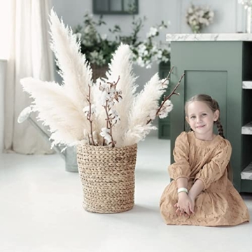 AlobyC® Pure White Pampas Grass for Elegant Home Decor