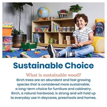 ECR4Kids 5-Compartment Mobile Storage Cabinet for Kids