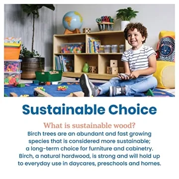 ECR4Kids 5-Compartment Mobile Storage Cabinet for Kids