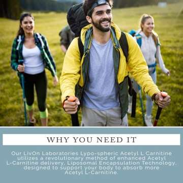 LivOn Acetyl L-Carnitine - 30 Pack Liposomal Delivery