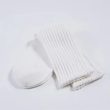 Intgoodluckycc Women's White Slouch Scrunch Socks