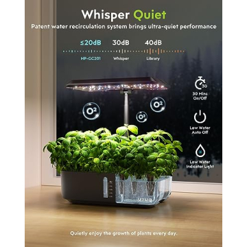 Indoor Hydroponic Garden by URUQ with LED Light