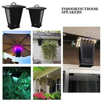 Pohopa Bluetooth Speakers Waterproof with 20W True Stereo Sound