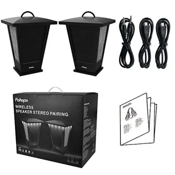 Pohopa Bluetooth Speakers Waterproof with 20W True Stereo Sound