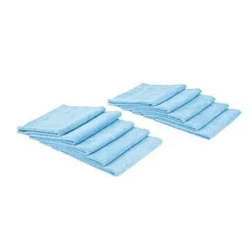 The Rag Company - Edgeless 300 Microfiber Detailing Towels - 10 Pack - Perfect for Polishes, Sealant...