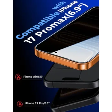 MAGIC JOHN Privacy Screen Protector for iPhone 17 Pro Max