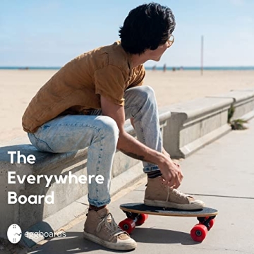 Eggboard Mini Longboard Compact Bamboo Cruiser for All