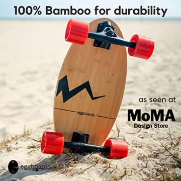 Eggboard Mini Longboard Compact Bamboo Cruiser for All