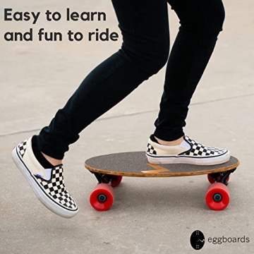 Eggboard Mini Longboard Compact Bamboo Cruiser for All