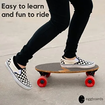 Eggboard Mini Longboard Compact Bamboo Cruiser for All