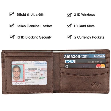 Stylish RFID Blocking Bifold Wallet for Men