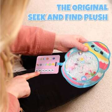 BIZYBOO Easter Egg Busy Bag Scavenger Hunt - Hidden Object Search Sensory Matching Game for Kids 2 and Up (Green)