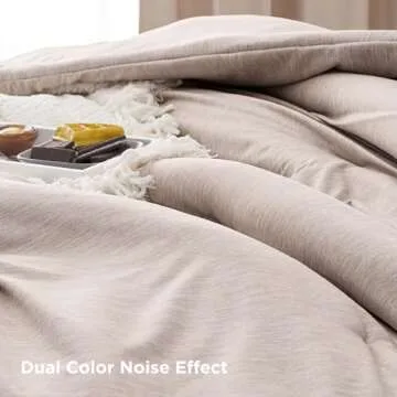 Bedsure King Size Comforter Set - Warm Taupe Soft Bedding for All Seasons, Cationic Dyed Bed Set, 3 Pieces, 1 King Size Comforter (104"x90") and 2 Pillow Shams (20"x36"+2")