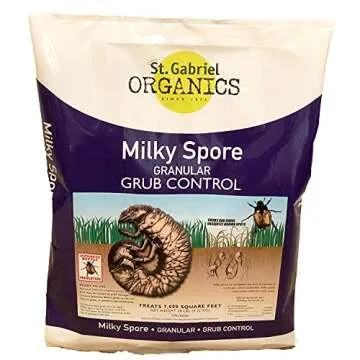 St. Gabriel Organics Milky Spore Granular Natural Bacteria Japanese Beetle Grub Killer Lawn and Garden Care Control, 20 Pound Pack (2 Pack)