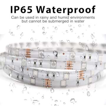 DAYBETTER Waterproof Led Lights for Bedroom, 32.8ft (2 Rolls of 16.4ft) Led Strip Lights, 300 LEDs C...