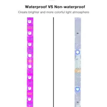 DAYBETTER Waterproof Led Lights for Bedroom, 32.8ft (2 Rolls of 16.4ft) Led Strip Lights, 300 LEDs Color Changing RGB 44 Keys Remote Controller, 12v for Outdoor Room Home Party Christmas Decoration