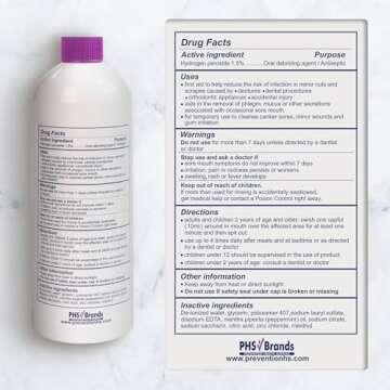 Prevention Mouth Sore Mouthwash | Gentle and Alcohol-Free | 16 fl oz