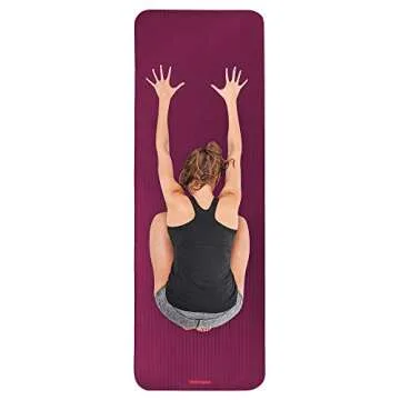Retrospec Solana 1" Yoga Mat - Non-Slip Fitness Mat