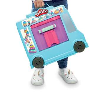 Play-Doh Ice Cream Truck Toy with 20 Accessories for Kids