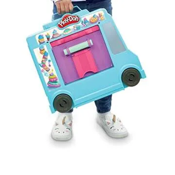 Play-Doh Ice Cream Truck Toy with 20 Accessories for Kids