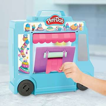 Play-Doh Ice Cream Truck Toy with 20 Accessories for Kids