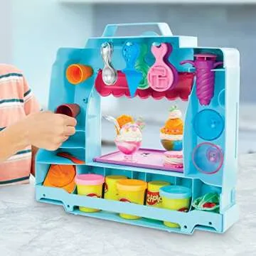 Play-Doh Ice Cream Truck Toy with 20 Accessories for Kids