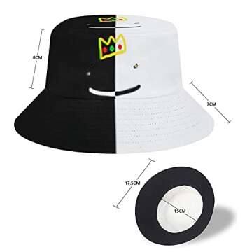 DSMP Unisex Cute Fashion Bucket Hat Summer Travel Beach Sun UV Protected Outdoor Fisherman Cap for Men Women Teens