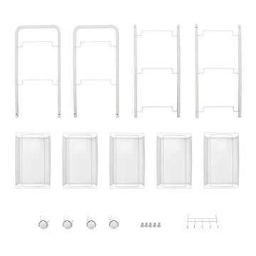 JANE EYRE 5-Tier Utility Rolling Cart for Home & Office