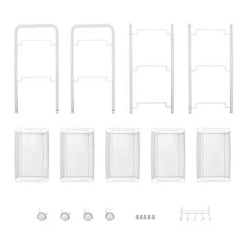 JANE EYRE 5-Tier Utility Rolling Cart for Home & Office