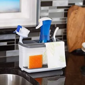 Glad Kitchen Sink Caddy: Dual Compartment Organizer