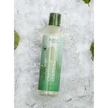 EDEN BodyWorks Peppermint Tea Tree Clear Clarifying Shampoo for Oily Hair, Dry Hair, Curly Hair - Scalp Cleansing Shampoo for Build Up & Dandruff - Paraben & Sulfate Free - 8 oz.