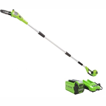Greenworks 40V 8" Pole Saw with 2.0Ah Battery for Effortless Tree Maintenance
