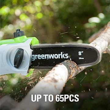 Greenworks 40V Cordless 8" Pole Saw for Easy Trimming