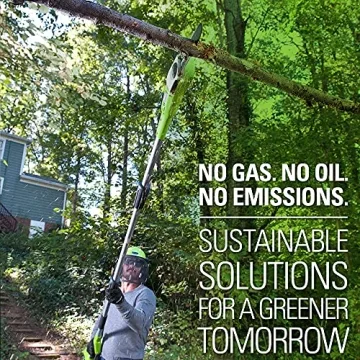 Greenworks 40V Cordless 8" Pole Saw for Easy Trimming