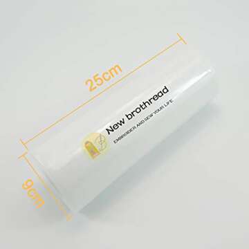 New brothread Tear Away Machine Embroidery Stabilizer Backing 10" x 25 Yd roll - Medium Weight 1.8 o...
