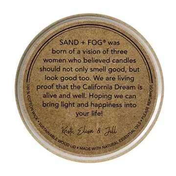 Sand + Fog Scented Candle - White Pumpkin – Additional Scents and Sizes – 100% Cotton Lead-Free Wick - Luxury Air Freshening Jar Candles - Perfect Home Decor – 12oz