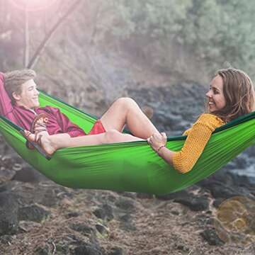 Rusee Lightweight Outdoor Hammock with Bug Netting