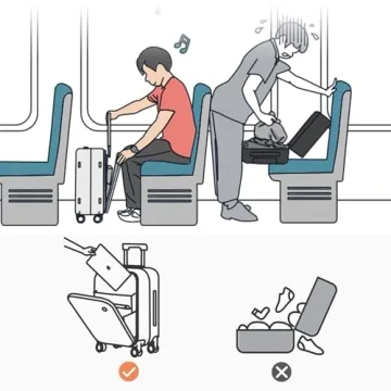 Mixi 20'' Carry On Luggage with Laptop Pocket - Avocado Green