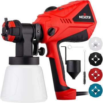 NoCry HVLP Electric Paint Sprayer Gun - Perfect for Home Projects