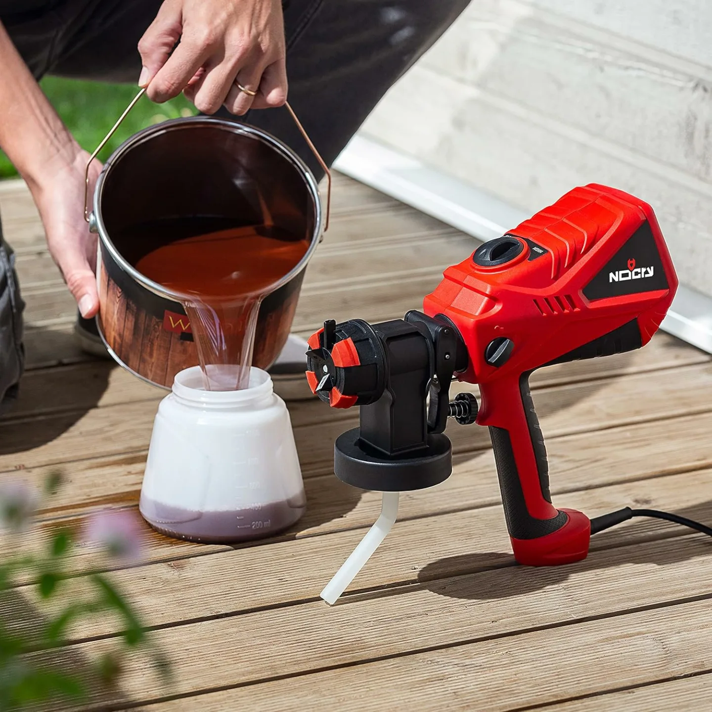 NoCry HVLP Electric Paint Sprayer Gun for Home Use