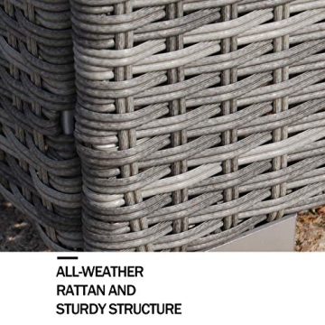 Polar Aurora 6pcs Patio Sofa Set with Stylish Comfort