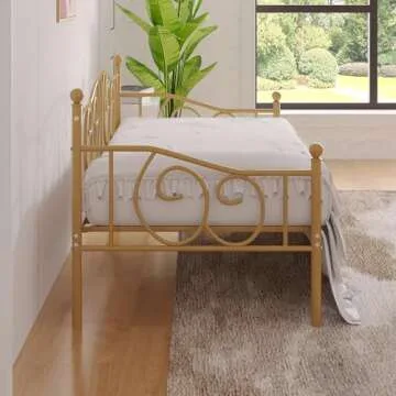 Stylish VECELO Metal Daybed Frame with Storage Solution
