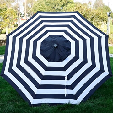 Blissun 9' Patio Umbrella - Waterproof & UV Resistant
