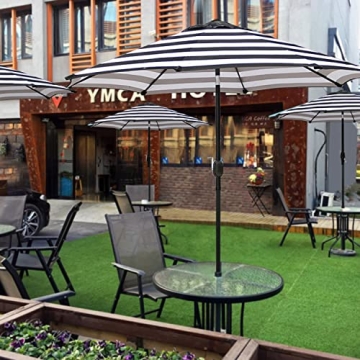 Blissun 9' Patio Umbrella - Waterproof & UV Resistant