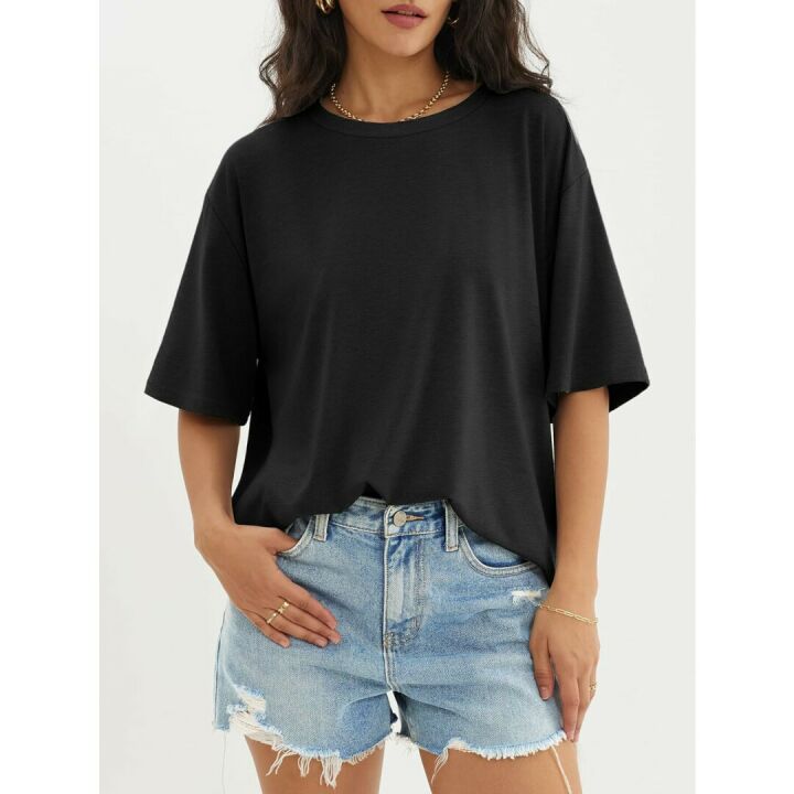 Oversized Summer Tees for Women - Casual Y2K Style