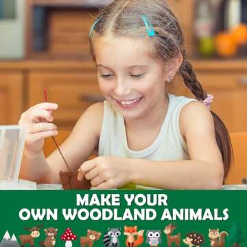 CiyvoLyeen Woodland Animals Craft Kit - Fun DIY Sewing Set