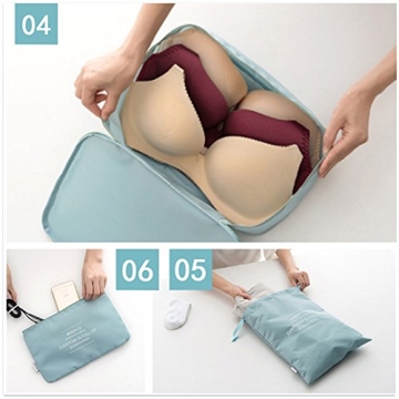 OEE 6 pcs Luggage Packing Organizers for Travel