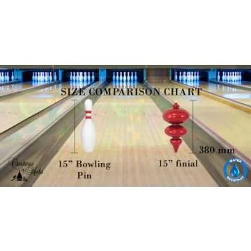 Christmas By Krebs 15" (380mm) Ornament, Commercial Grade Indoor Outdoor Moisture Resistant Shatterproof Plastic Finial Ornament (Limeade Green, 15 inch (380mm))