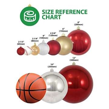 Christmas By Krebs 15" (380mm) Ornament, Commercial Grade Indoor Outdoor Moisture Resistant Shatterproof Plastic Finial Ornament (Limeade Green, 15 inch (380mm))